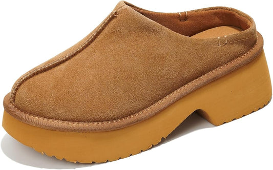 Suede Slip on Clogs